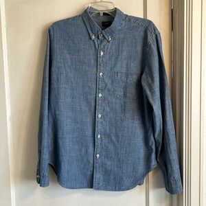 Men’s J. Crew size Large Button Down Denim Shirt